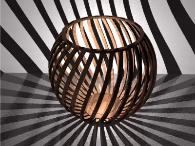 Candle support 3D print model