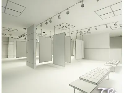 EXHIBITION OFFICE ROOM 3D model