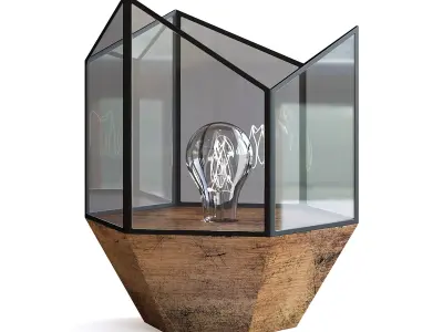 Hexagonal Table Lamp 3D model