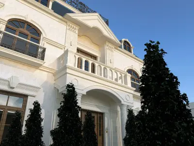 fashionable classic exterior house 3D model