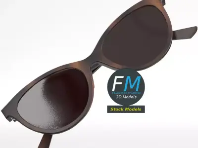 Sunglasses foxy 3D model