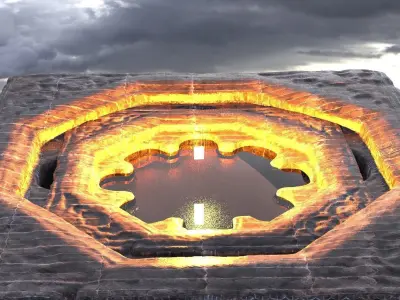 Blood Stone Floor design 3D model