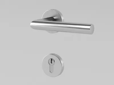 Door Handle and Lock 3D model