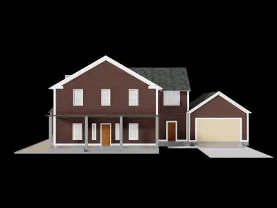 House exterior 1 Low-poly 3D model