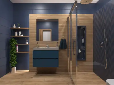 Bathroom 11 Low-poly 3D model