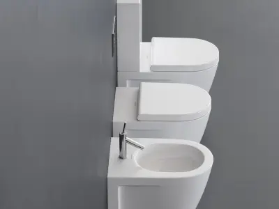 Duravit Starck 2 WC Low-poly 3D model