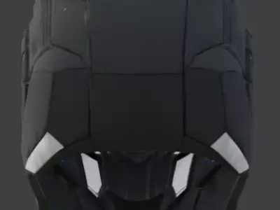 Cybernetic Infiltrator Strike Helmet 3D Model Low-poly 3D model