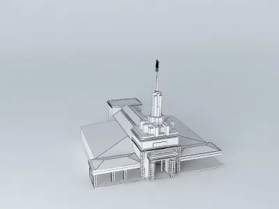LDS. Templo Mormon, Apia Samoa Temple,22nd operating temple Free 3D model