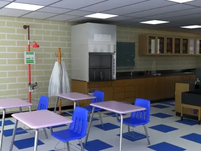 Science Laboratory 02 3D model