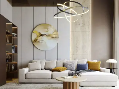 Interior Living Room Scene 59 3D model