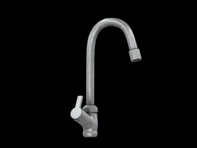 Sink Tap worn Low-poly 3D model