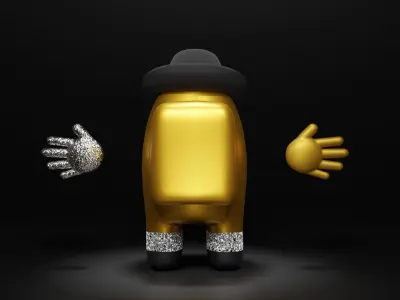 Among Us Michael Jackson  3D model