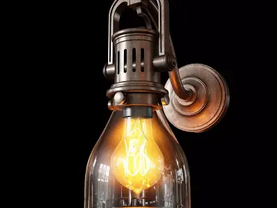 1920s Factory Sconce 3D model