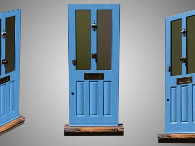 Suburban House Doors 03 3D model
