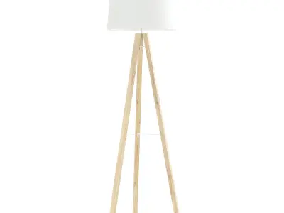 Wooden Floor Lamp 3D Model 3D model