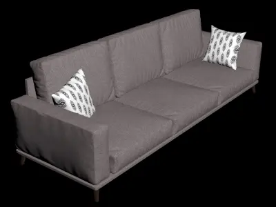 Big sofa Free 3D model
