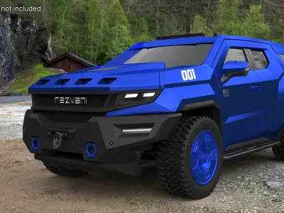  Rezvani 2024 Armored SUV Blue 