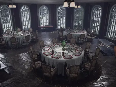 Blackthorn Crest Manor Victorian Gothic Estate of Winter 3D model