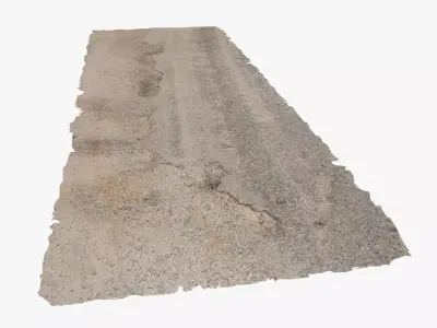 Damaged Road Low-poly 3D model purchase
