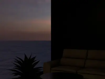 Single Ceiling Lamp Free 3D model