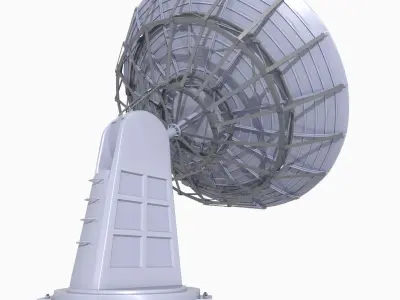 Satellite Dish Low-poly 3D model