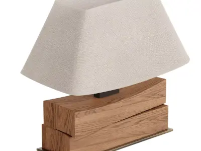 Beauregard table lamp Low-poly 3D model