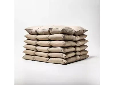 Defensive Sandbag Wall for 3D print 3D model