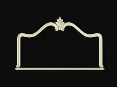 carved mirror 3D model