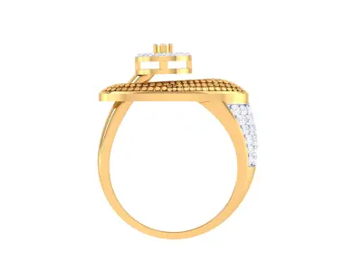  Women Ring MTL 3dm STL OBJ FBX Details 3D print model 58