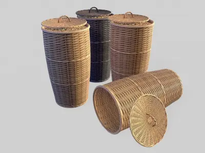 Basket 8 Low-poly 3D model