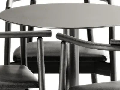 Mars Armchair by Branca Lisboa and Mesa Mona Table by Diabla 3D model
