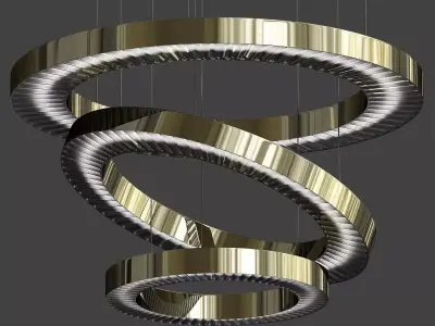 Marchetti Crystal Pendant lamp Canopus LED 3D model