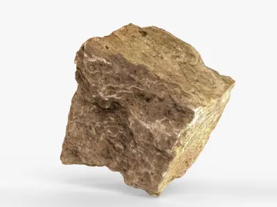 Photorealistic 3D scan of 22 different rock stones 3D Model Pack