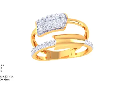  Women Ring MTL 3dm STL OBJ FBX Details 3D print model 16