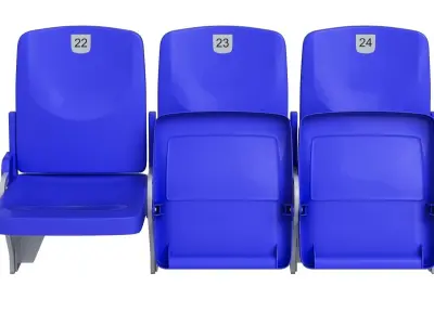 Figueras Stadium Seats 3D model