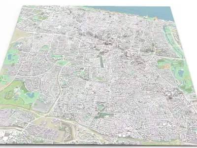 Cityscape Holon Israel 3D model