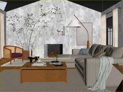 Stockholm Interior scene 3D model