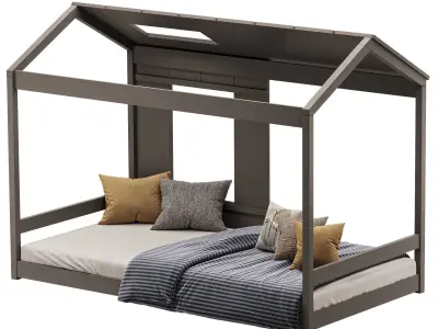 EUROCO Wood Twin Classic House 3D model