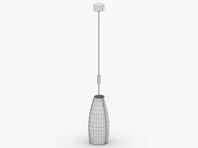 1494 - Hanging Lamp Low-poly 3D model