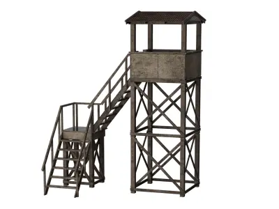 COD Guard Tower Low-poly 3D model
