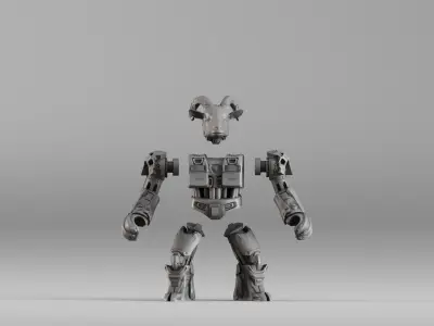 001583 Robotic Goat 3D print model