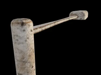 Hong Kong Street Lamp 3D model