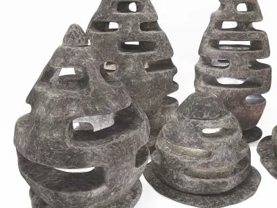 Stone light  Neo decorative n4  3D model