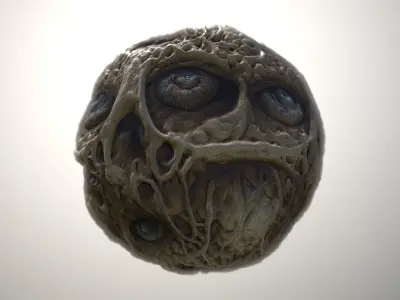 Material Skin Monster 26 Seamless PBR Texture Texture