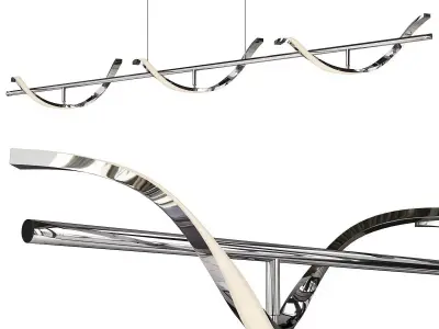 RNA Rings chrome Low-poly 3D model