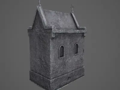 Old Mausoleum Low-poly 3D model