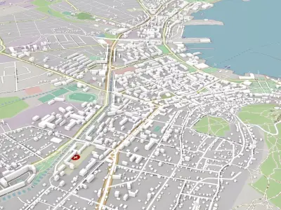 Cityscape Kerch Crimea Ukraine 3D model