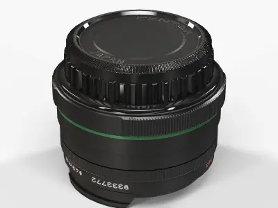 Pentax SMC DA 15mm f4 ED AL Limited Lens  Low-poly 3D model