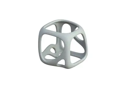 SciFi Cube Object No 16988 Low Poly Shape Texture
