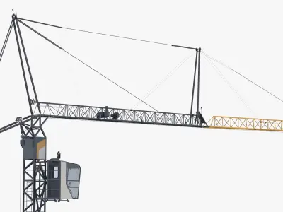  Lattice Boom Tower Crane Unit with Operator Cabin 